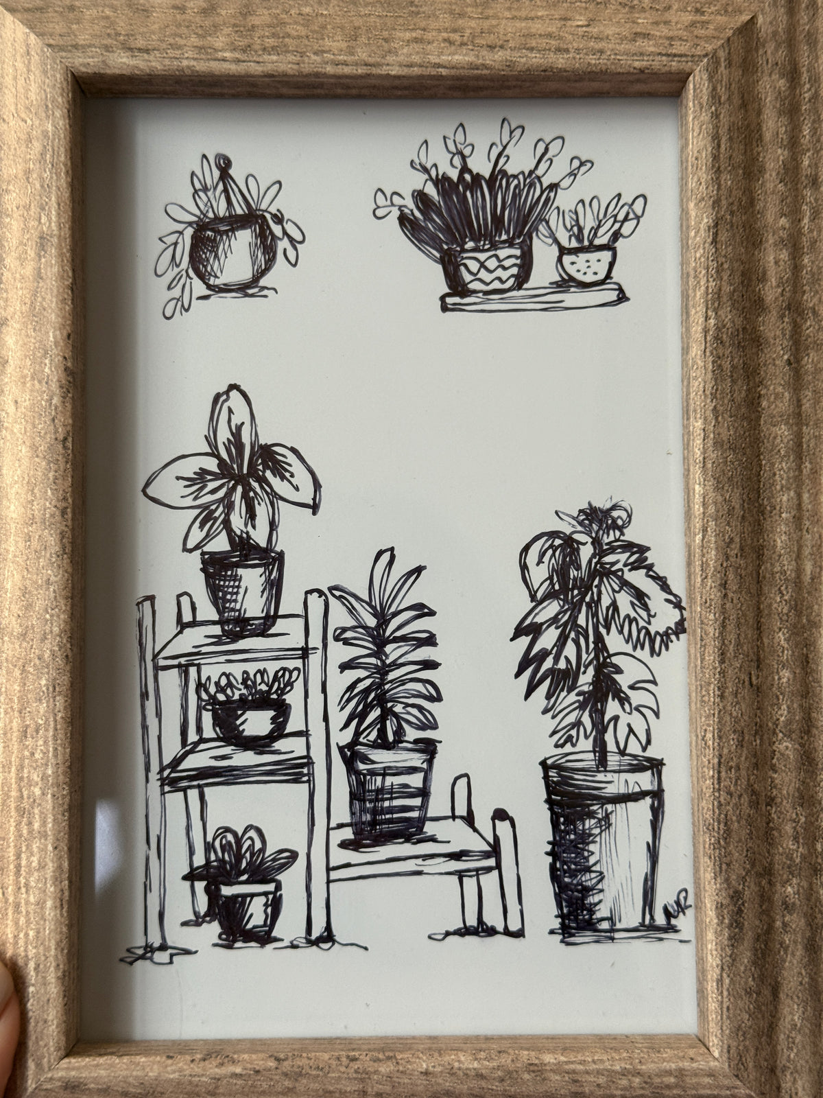 Flowers V.1 | Handmade Framed Poster – Original Artwork Wall Decor