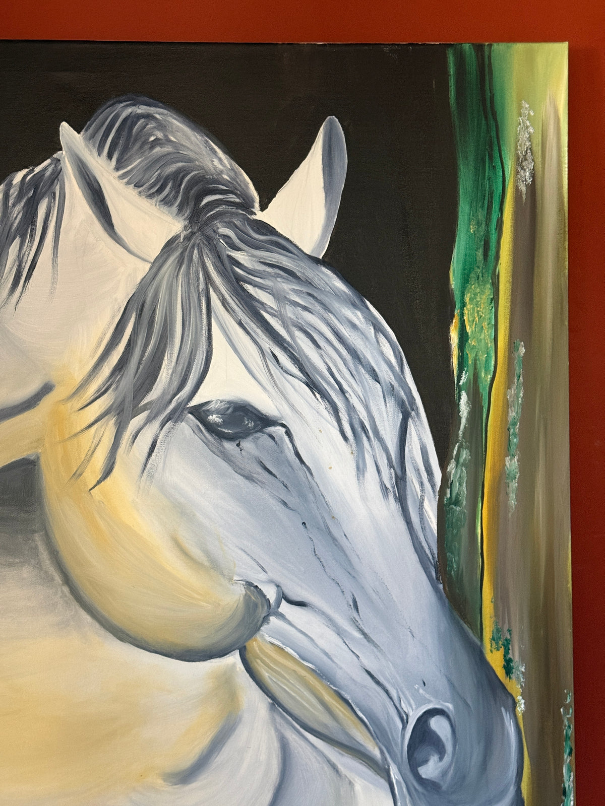 Horse | Original Contemporary Oil Painting – 100 x 150 cm Modern Abstract Artwork