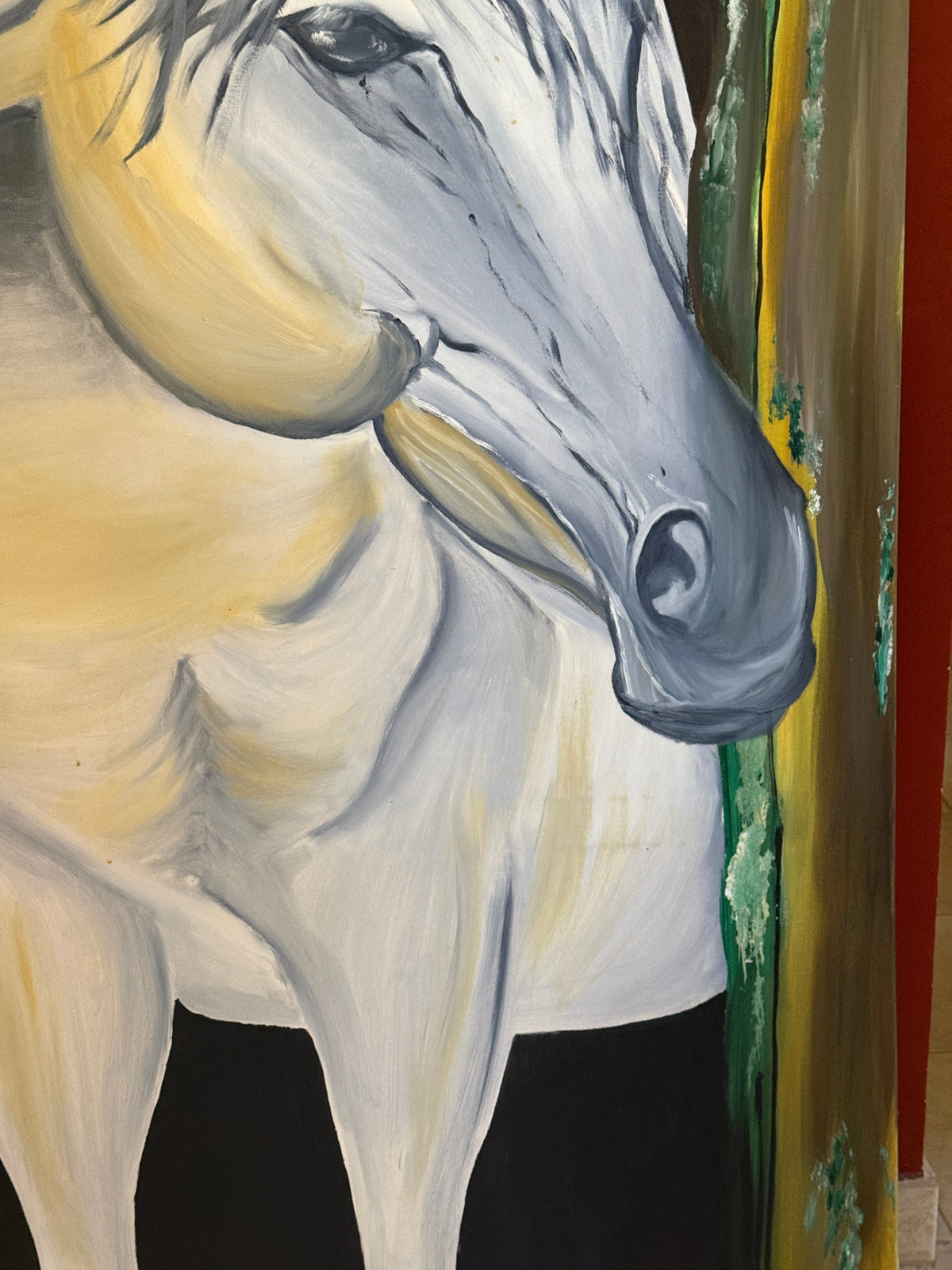 Horse | Original Contemporary Oil Painting – 100 x 150 cm Modern Abstract Artwork