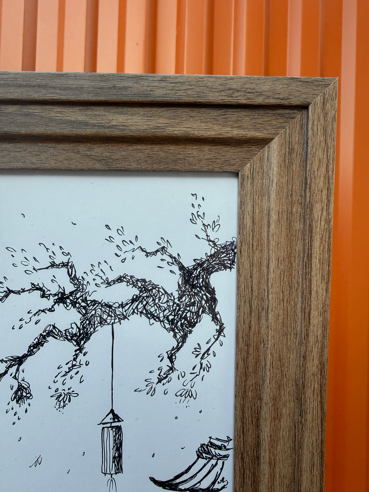 Cherry Blossom | Handmade Framed Poster – Original Artwork Wall Decor