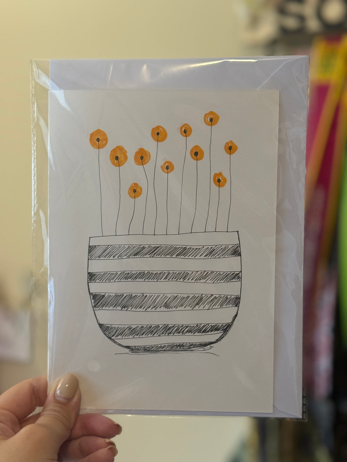 Flowers V1 | Handmade Greeting Card – Original Illustrated Card