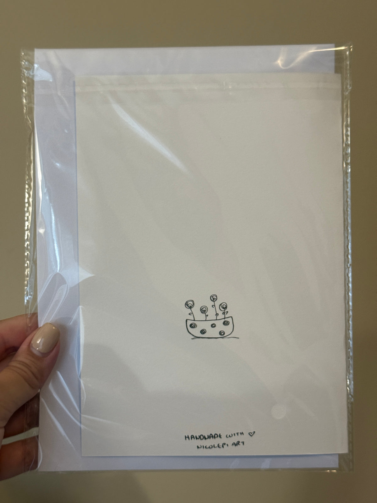 Flowers V2 | Handmade Greeting Card – Original Illustrated Card