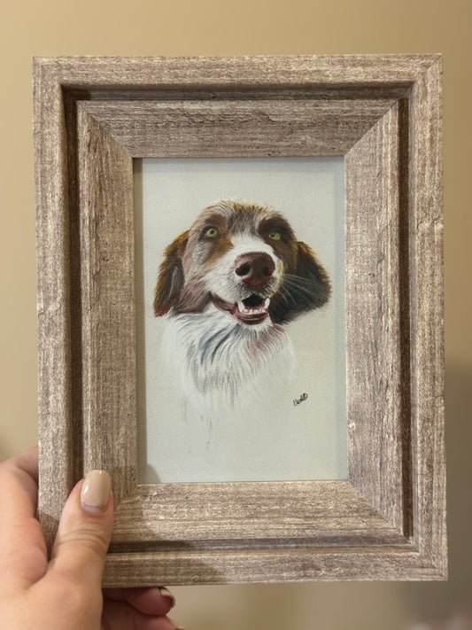 Dog | Handmade Framed Poster – Original Artwork Wall Decor