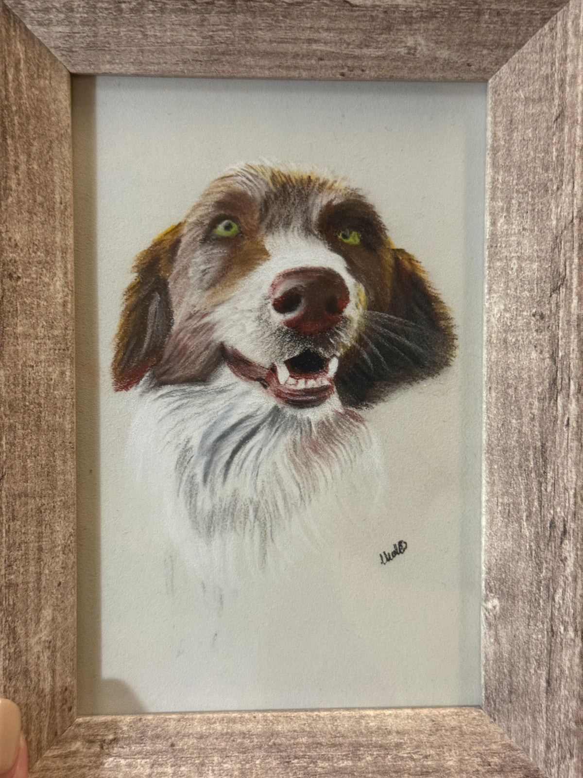 Dog | Handmade Framed Poster – Original Artwork Wall Decor