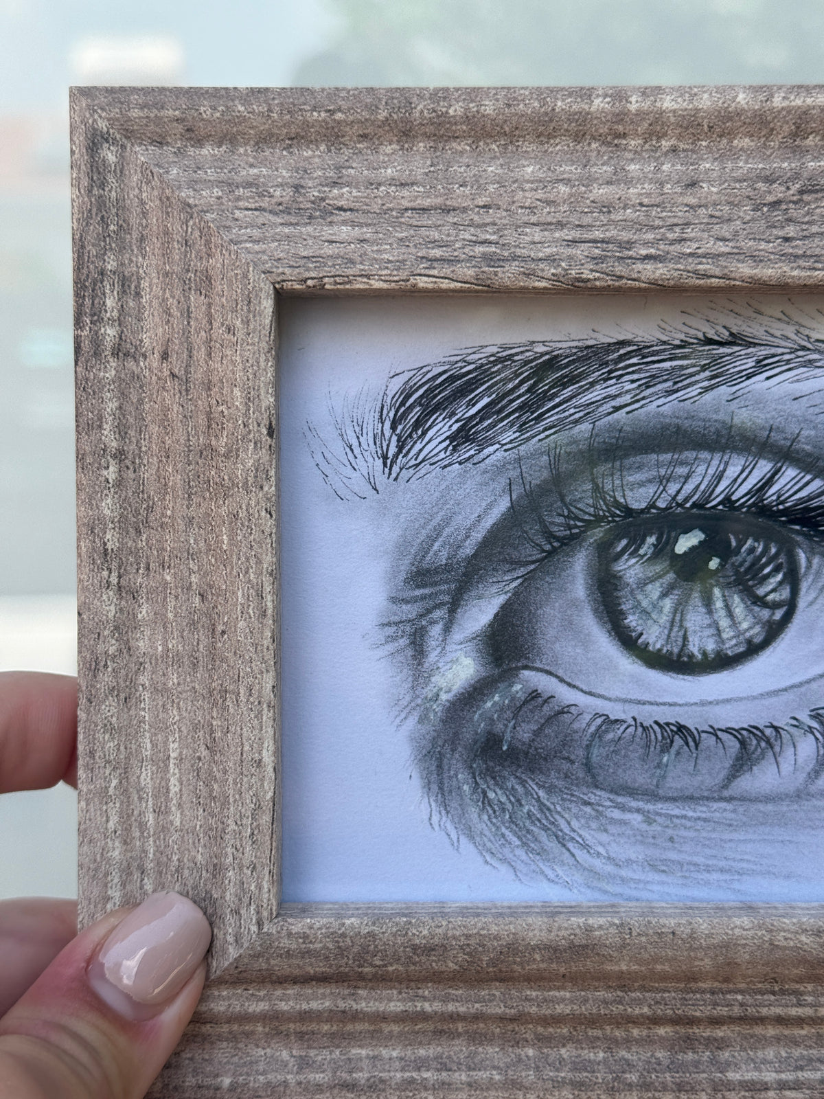 Eye Closeup 2.0 | Handmade Framed Poster – Original Artwork Wall Decor