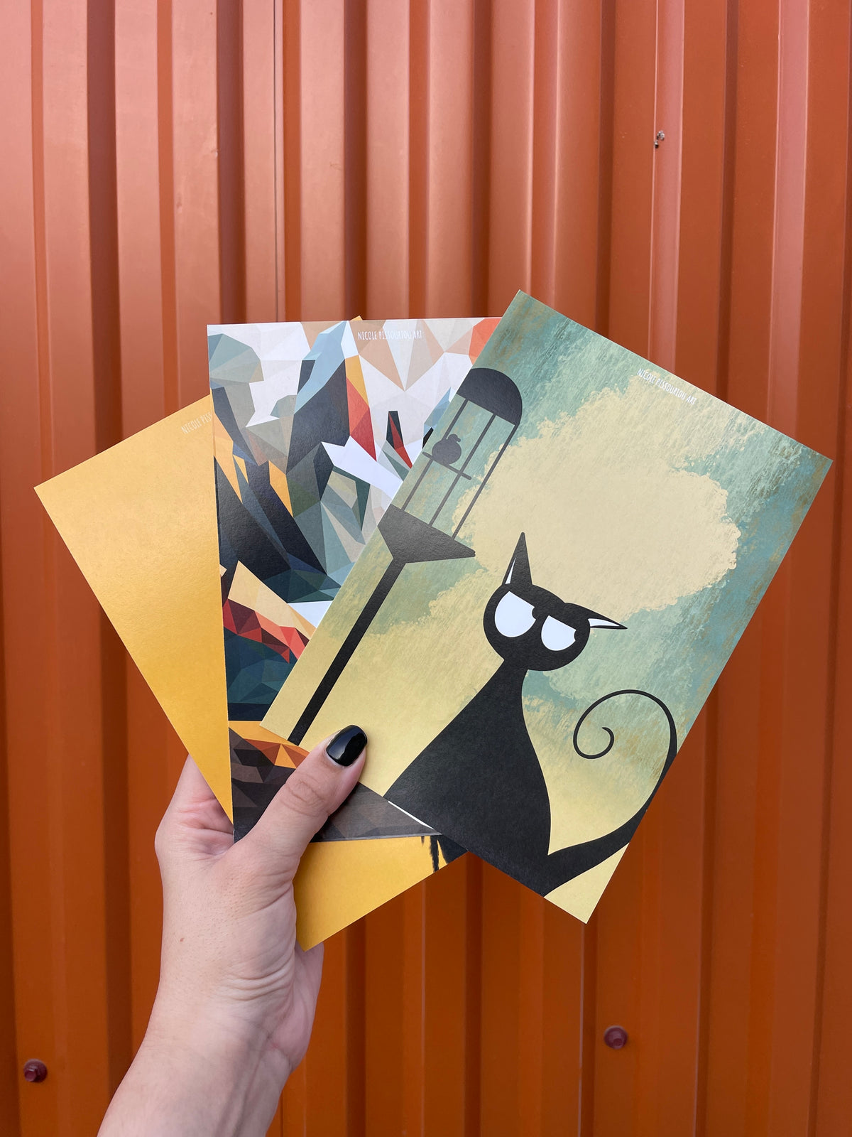 Set of 3 Unique Postcards Bundle | Illustrated Art Postcards – Original Artwork Prints