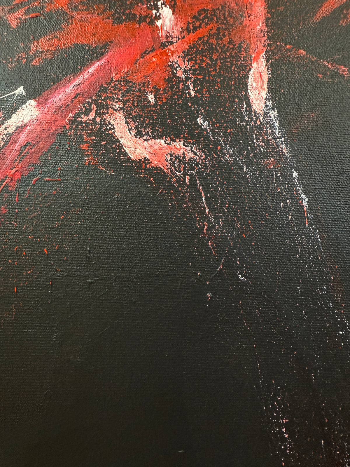 Moon | Original Contemporary Acrylic Painting – 30 x 100 cm Modern Abstract Artwork