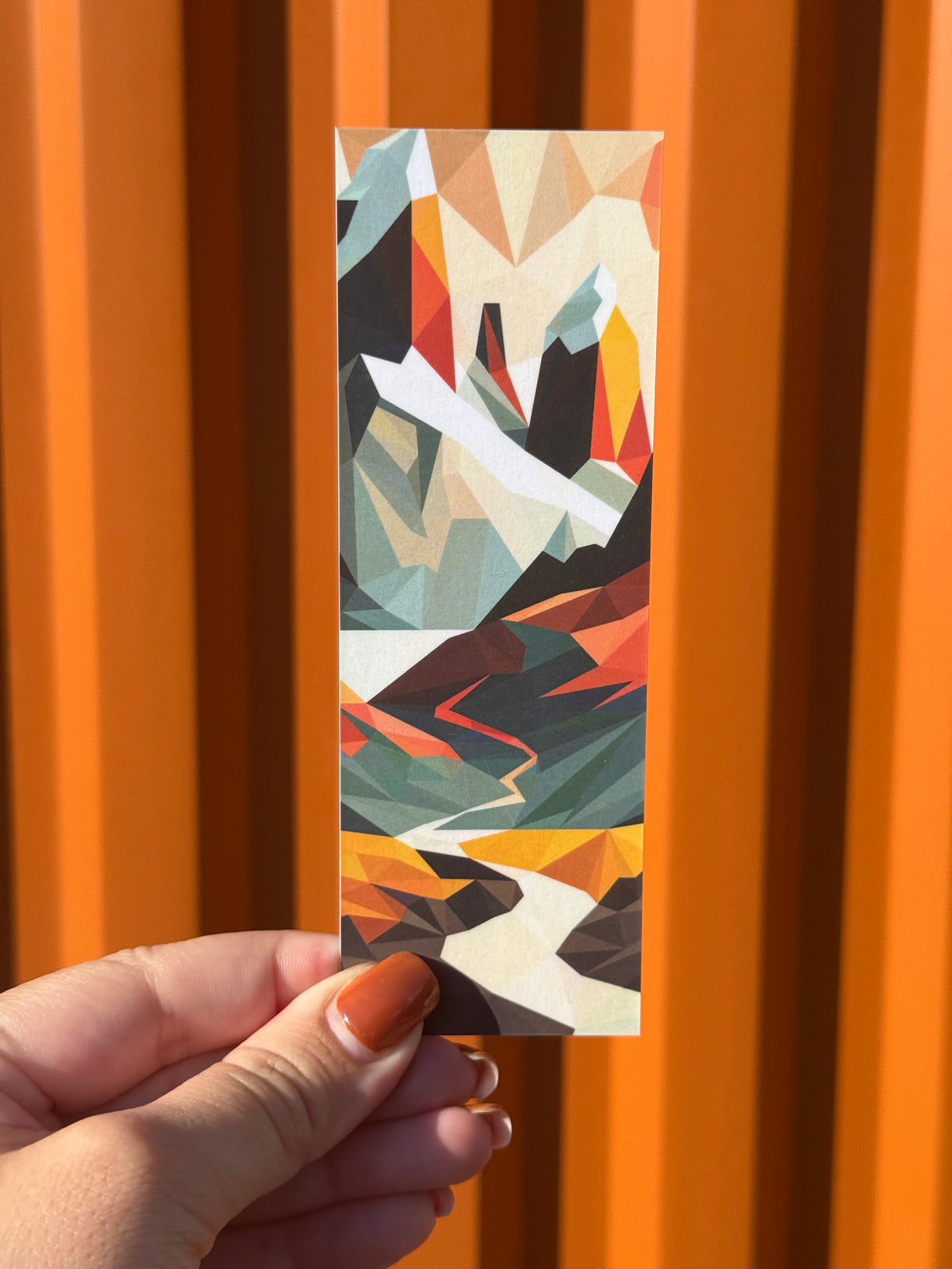 Colorful Mountains | Illustrated Bookmark – Printed Artwork Bookmark