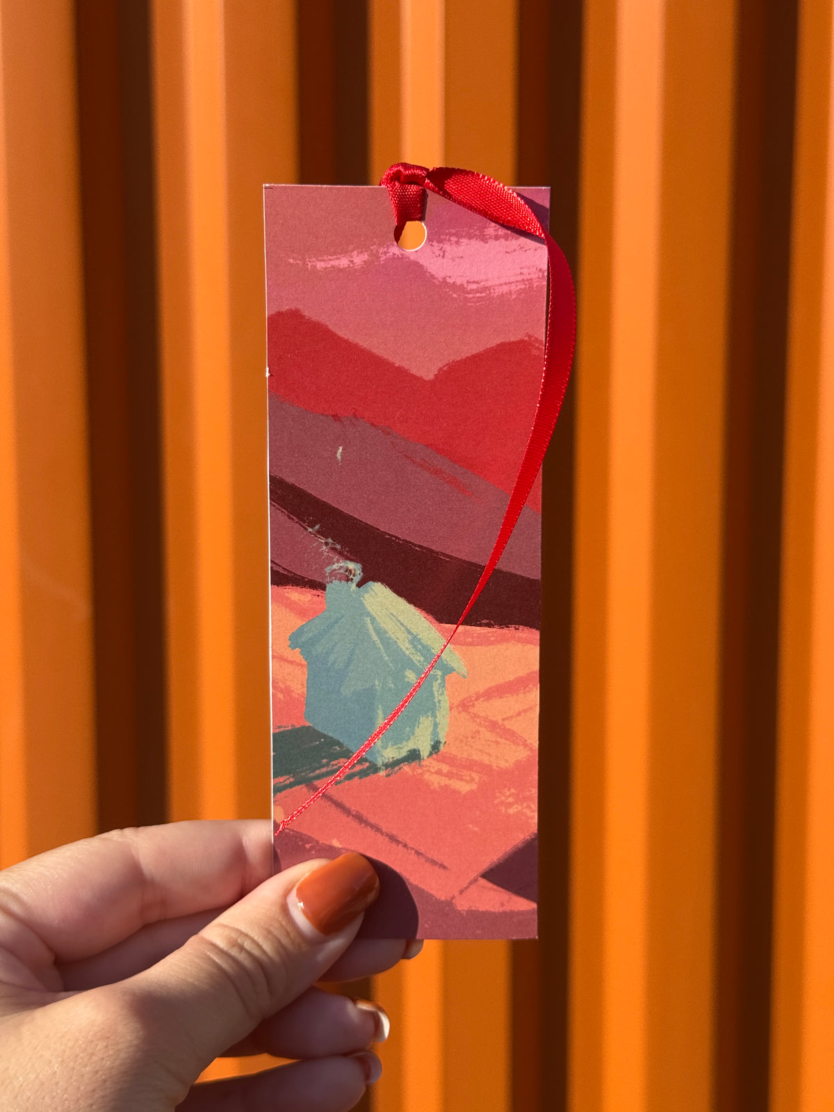 Colorful Mountains | Illustrated Bookmark – Printed Artwork Bookmark