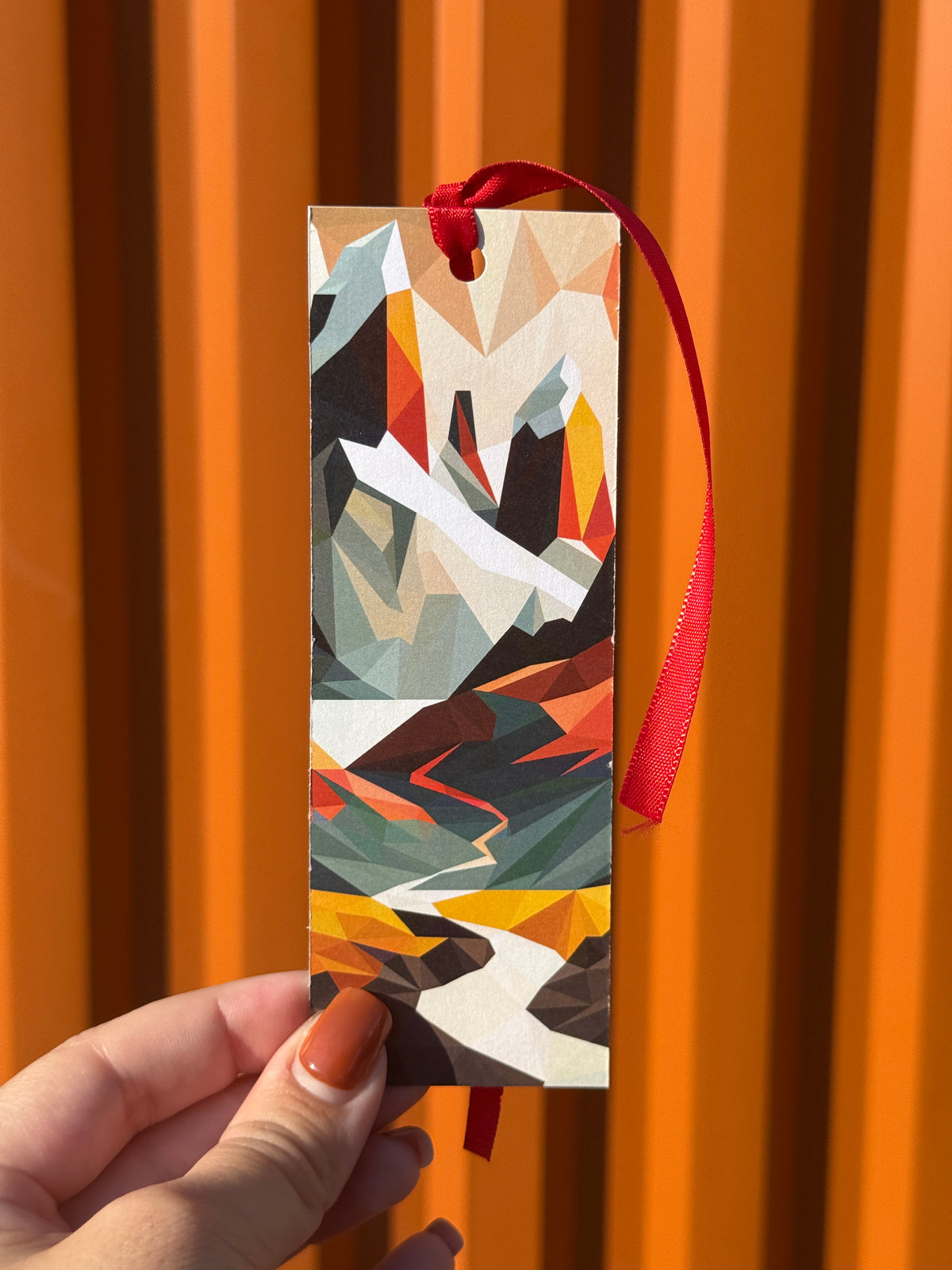 Colorful Mountains | Illustrated Bookmark – Printed Artwork Bookmark