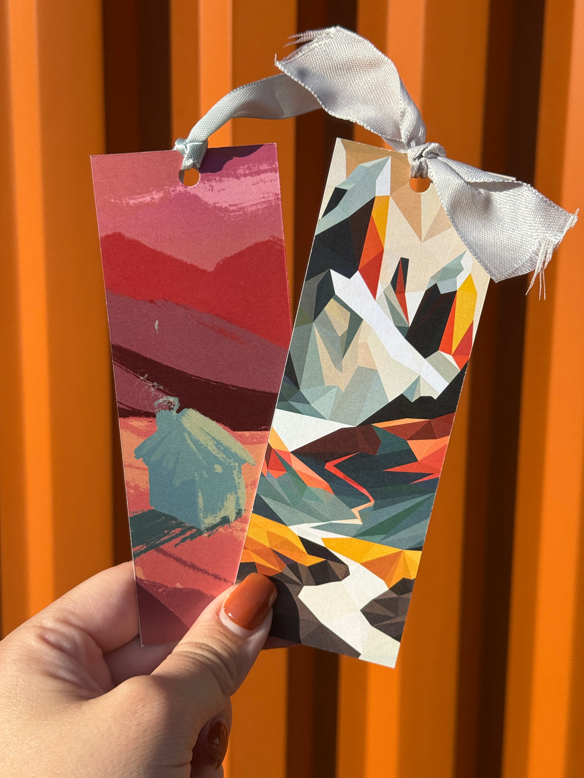 Colorful Mountains | Illustrated Bookmark – Printed Artwork Bookmark