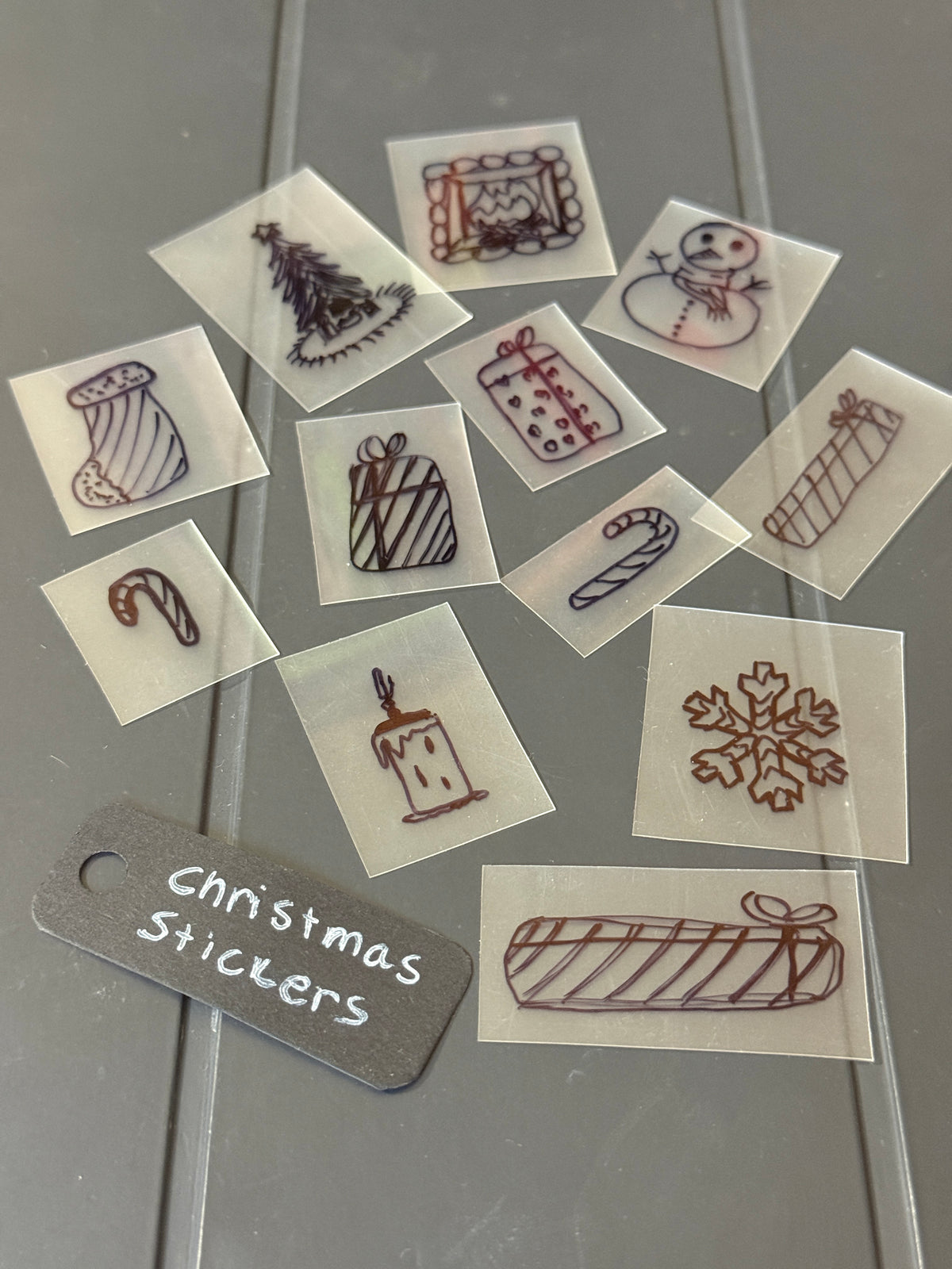Christmas Handmade Sticker Pack – Original Illustrated Stickers