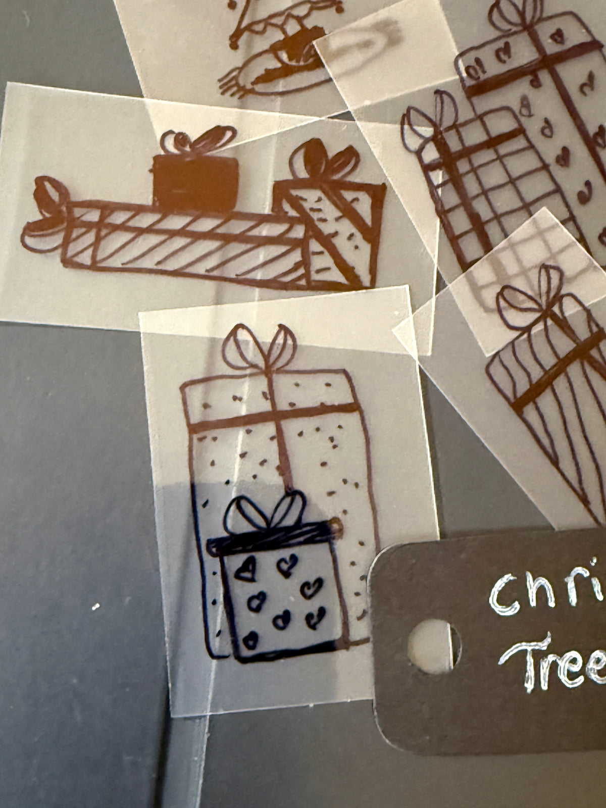 Christmas Tree Handmade Sticker Pack – Original Illustrated Stickers