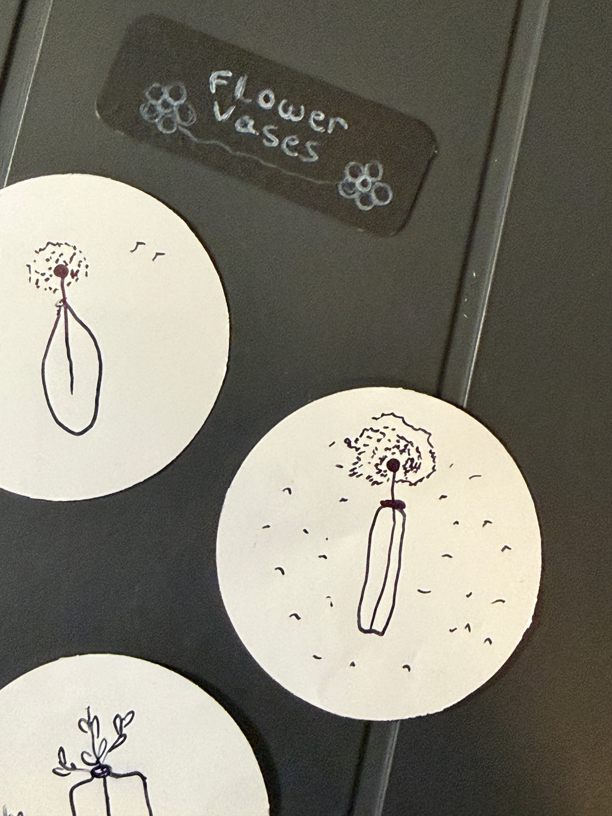 Flower Vases V.1 | Handmade Sticker Pack – Original Illustrated Stickers