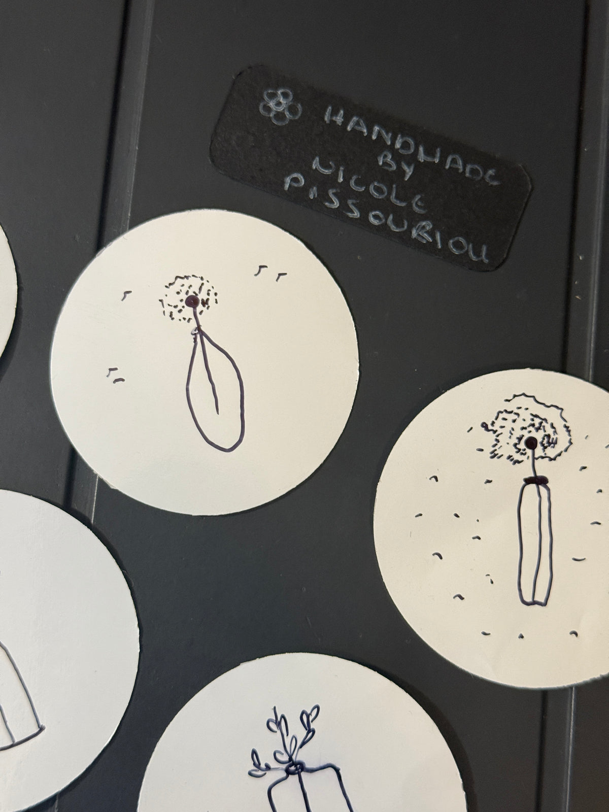 Flower Vases V.1 | Handmade Sticker Pack – Original Illustrated Stickers