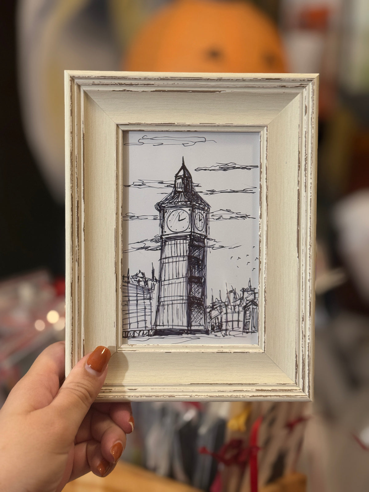 London England | Handmade Framed Poster – Original Artwork Wall Decor