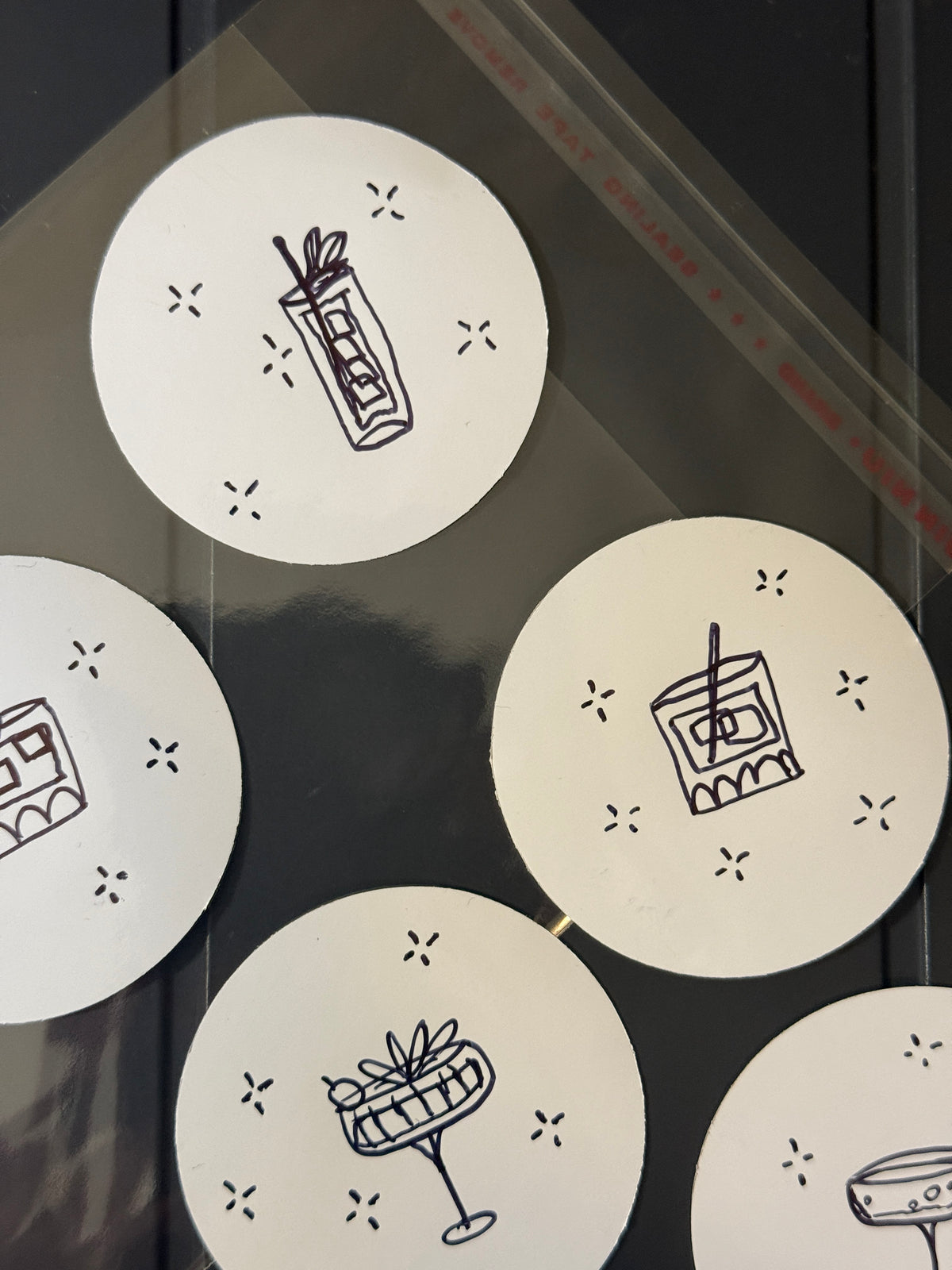 Cocktails | Handmade Sticker Pack – Original Illustrated Stickers