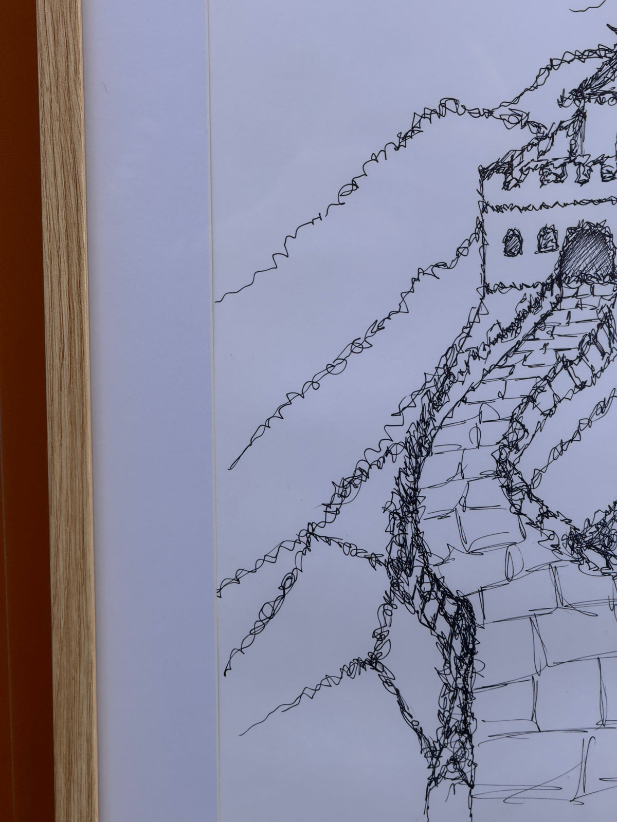Great Wall Of China | Handmade Framed Poster – Original Artwork Wall Decor