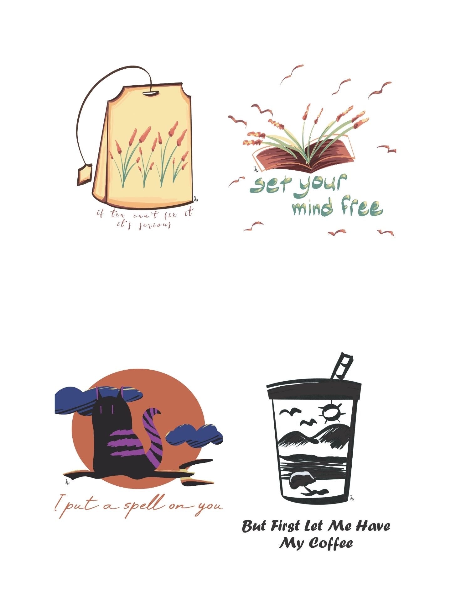 Cute Doodle Art Bundle – Playful Digital Illustration Collection
