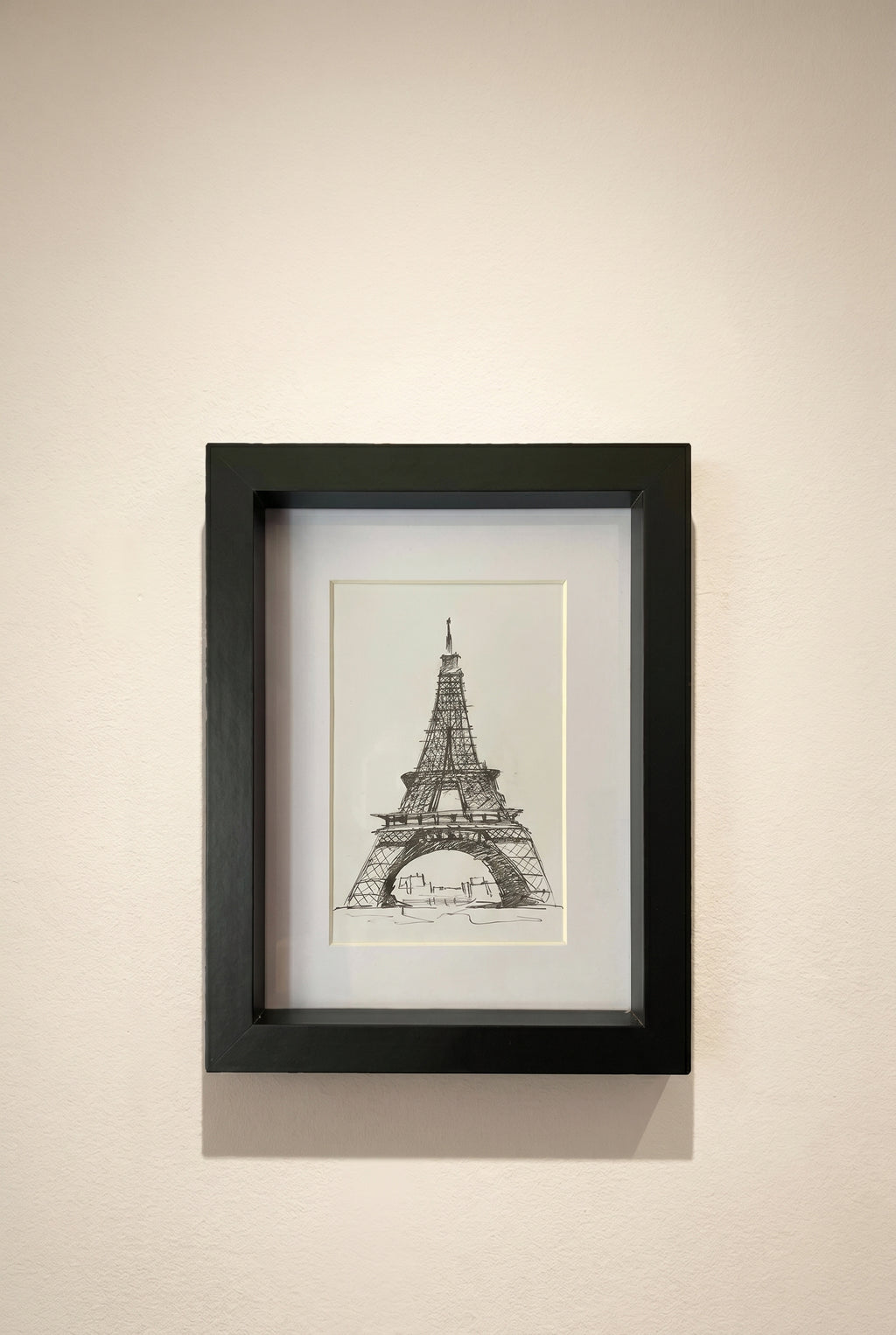 Eiffel Tower | Handmade Framed Poster – Original Artwork Wall Decor