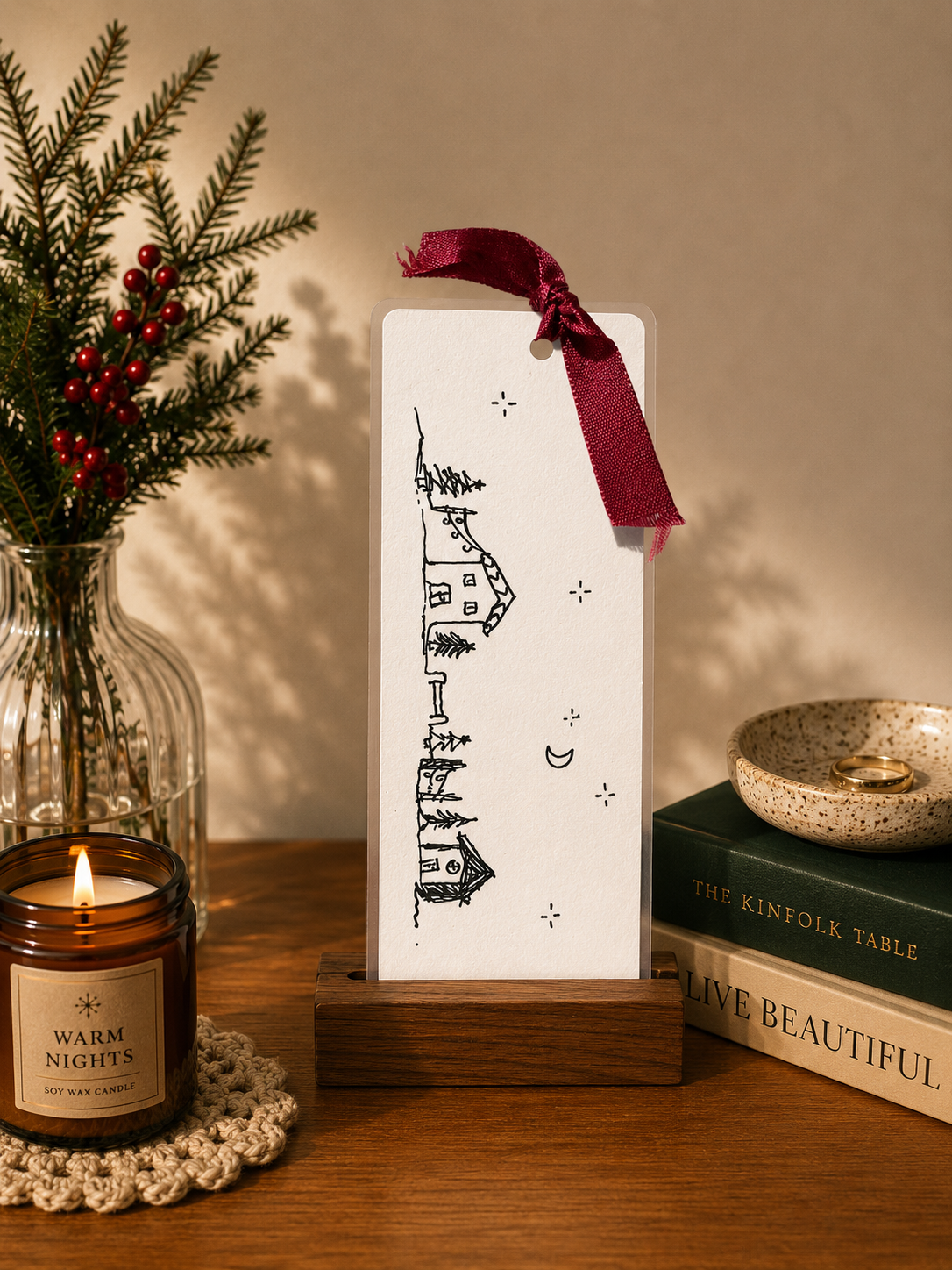 Little City Handmade Illustrated Bookmark – Original Art Bookmark