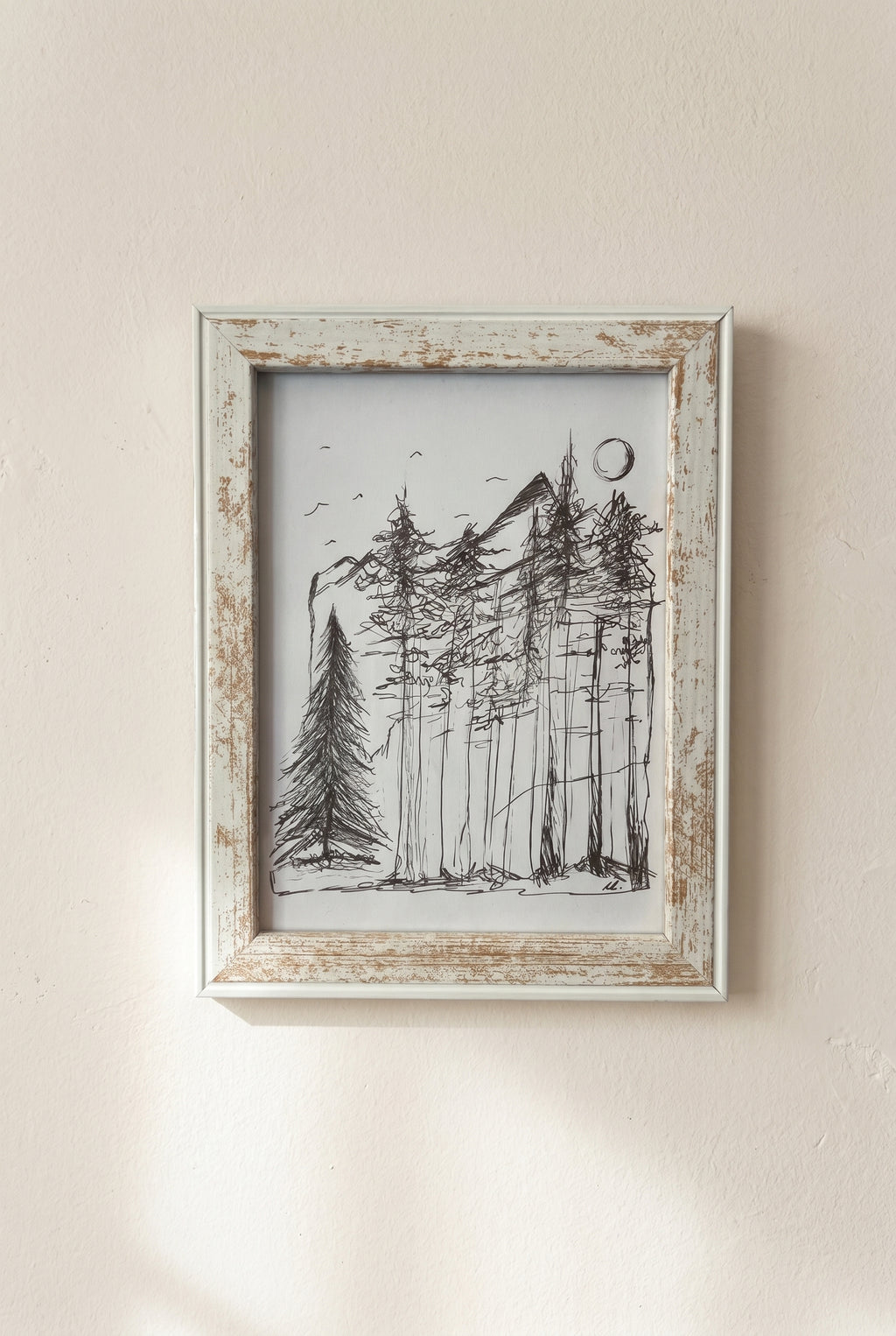 Forest Escape | Handmade Framed Poster – Original Artwork Wall Decor