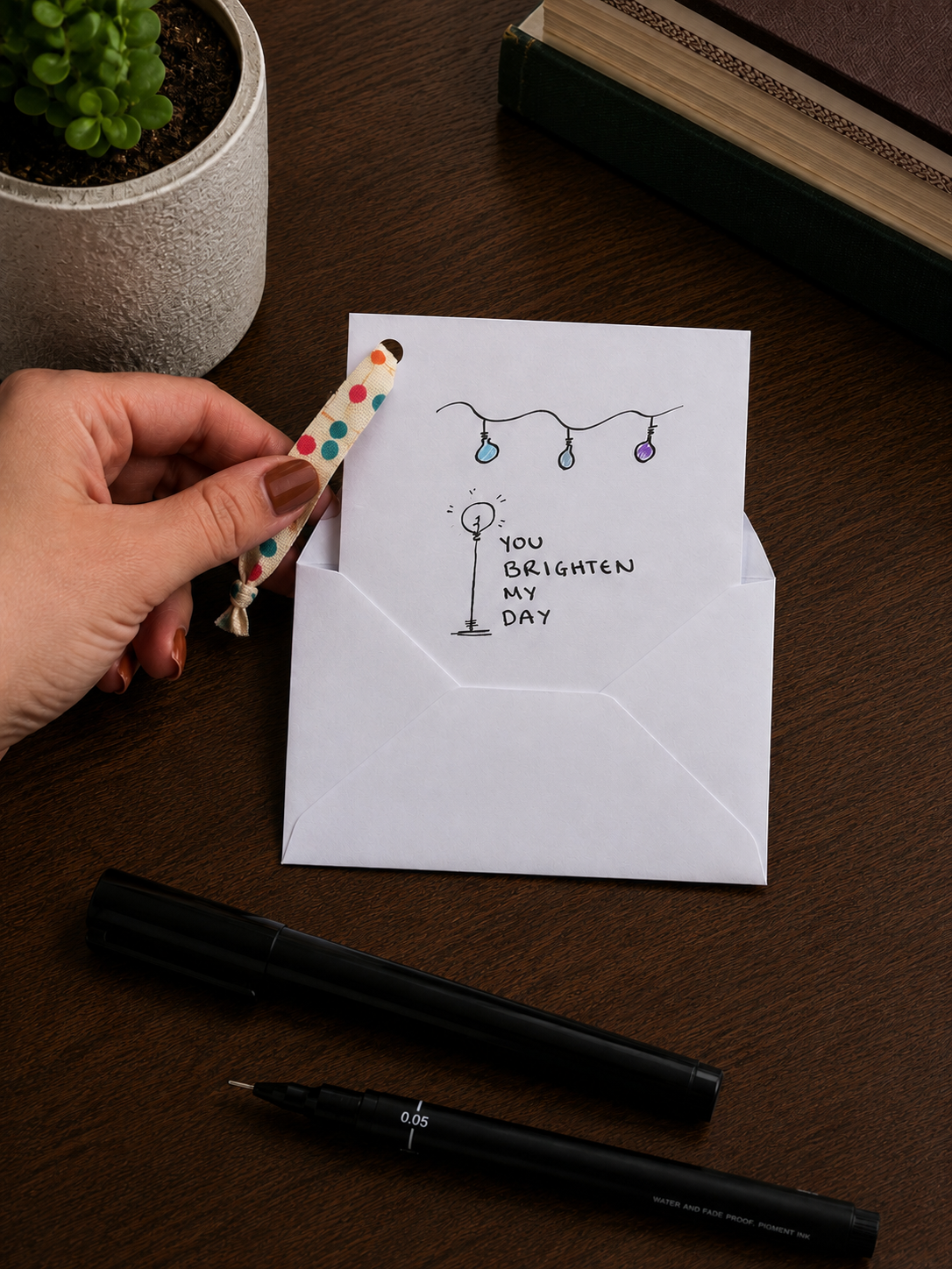 Cute Little Affirmation | Mini Handmade Greeting Card – Original Illustrated Card