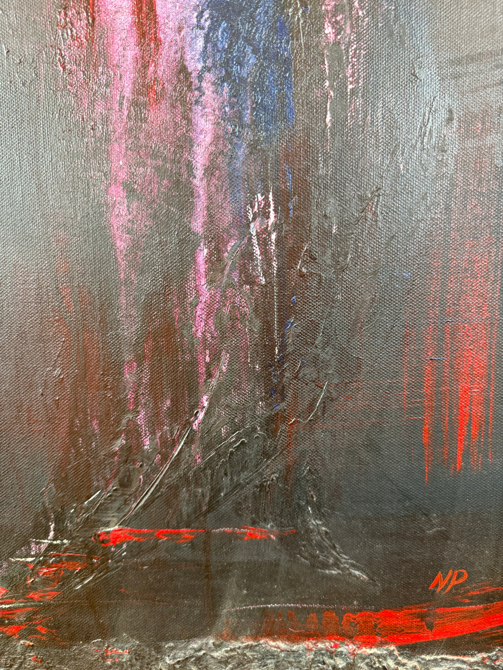 Fallen Angel | Original Contemporary Acrylic Painting – 60 × 80 cm Modern Abstract Artwork