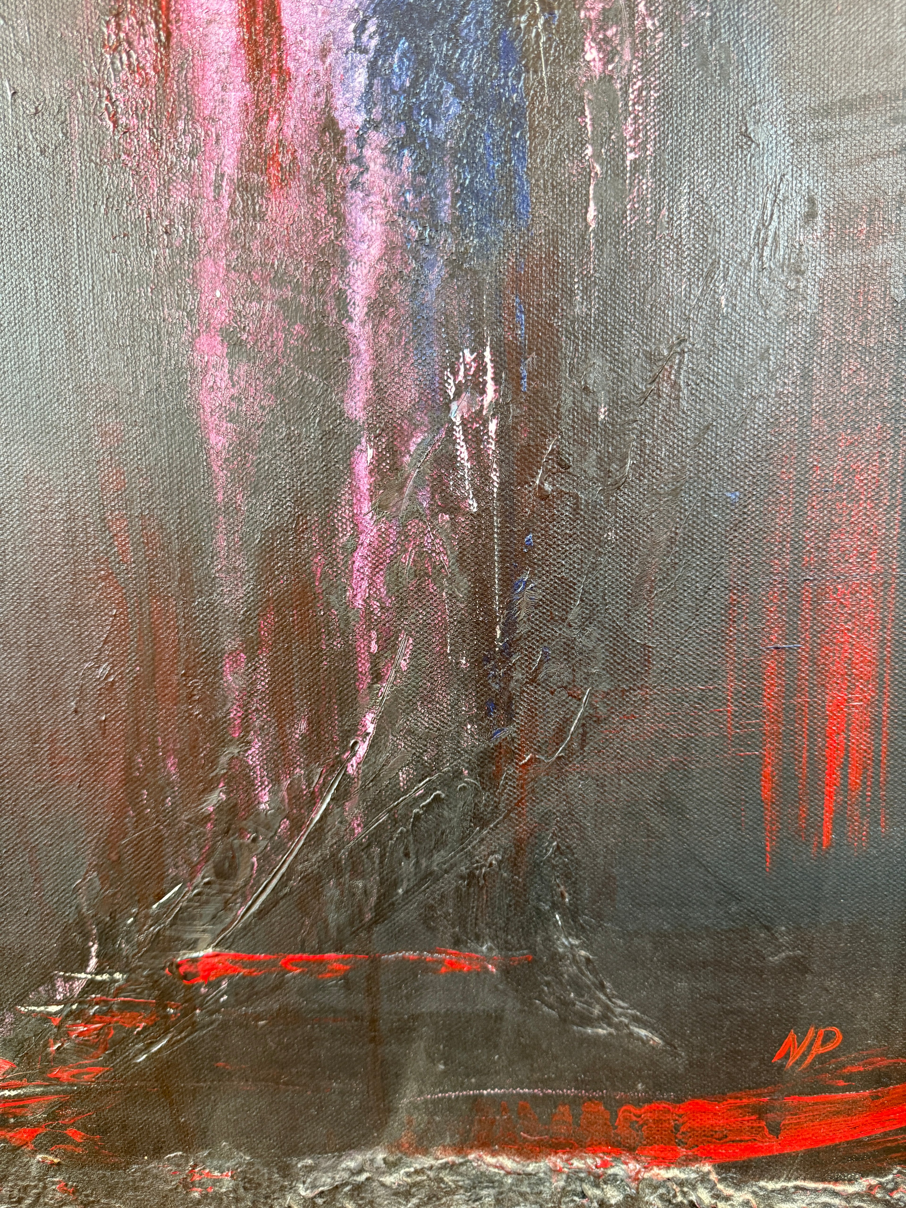 Fallen Angel | Original Contemporary Acrylic Painting – 60 × 80 cm Modern Abstract Artwork