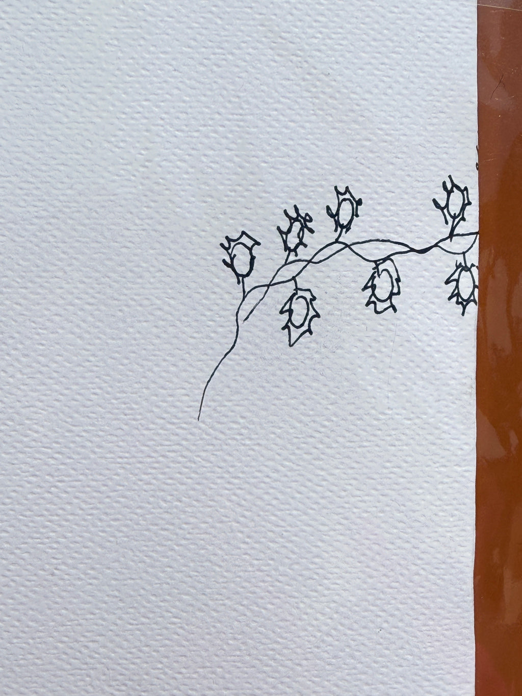 Christmas Lantern | Handmade Greeting Card – Original Illustrated Card