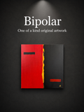 Bipolar | Original Contemporary Acrylic Painting – 70 x 70 cm Modern Abstract Artwork
