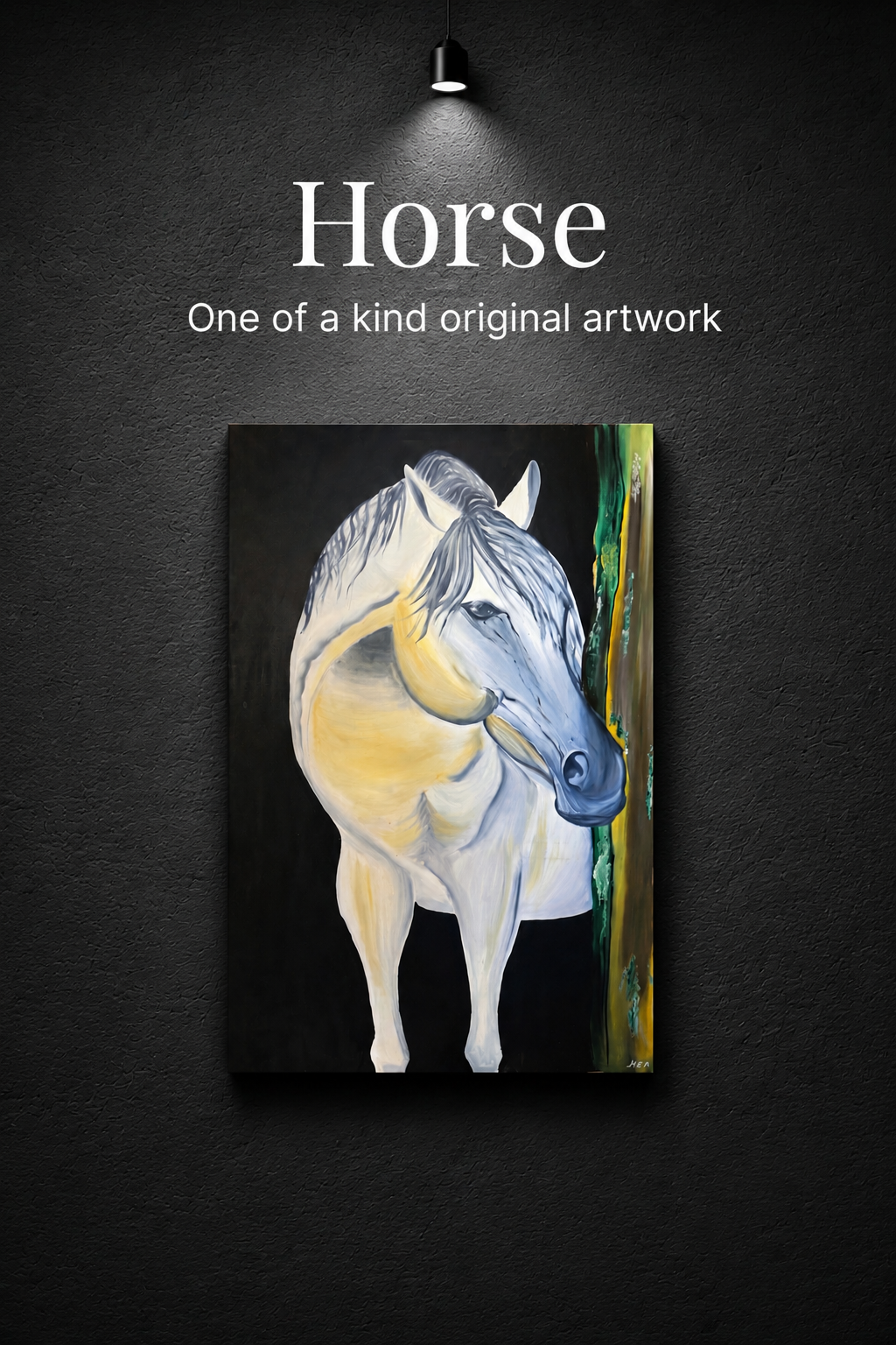 Horse | Original Contemporary Oil Painting – 100 x 150 cm Modern Abstract Artwork