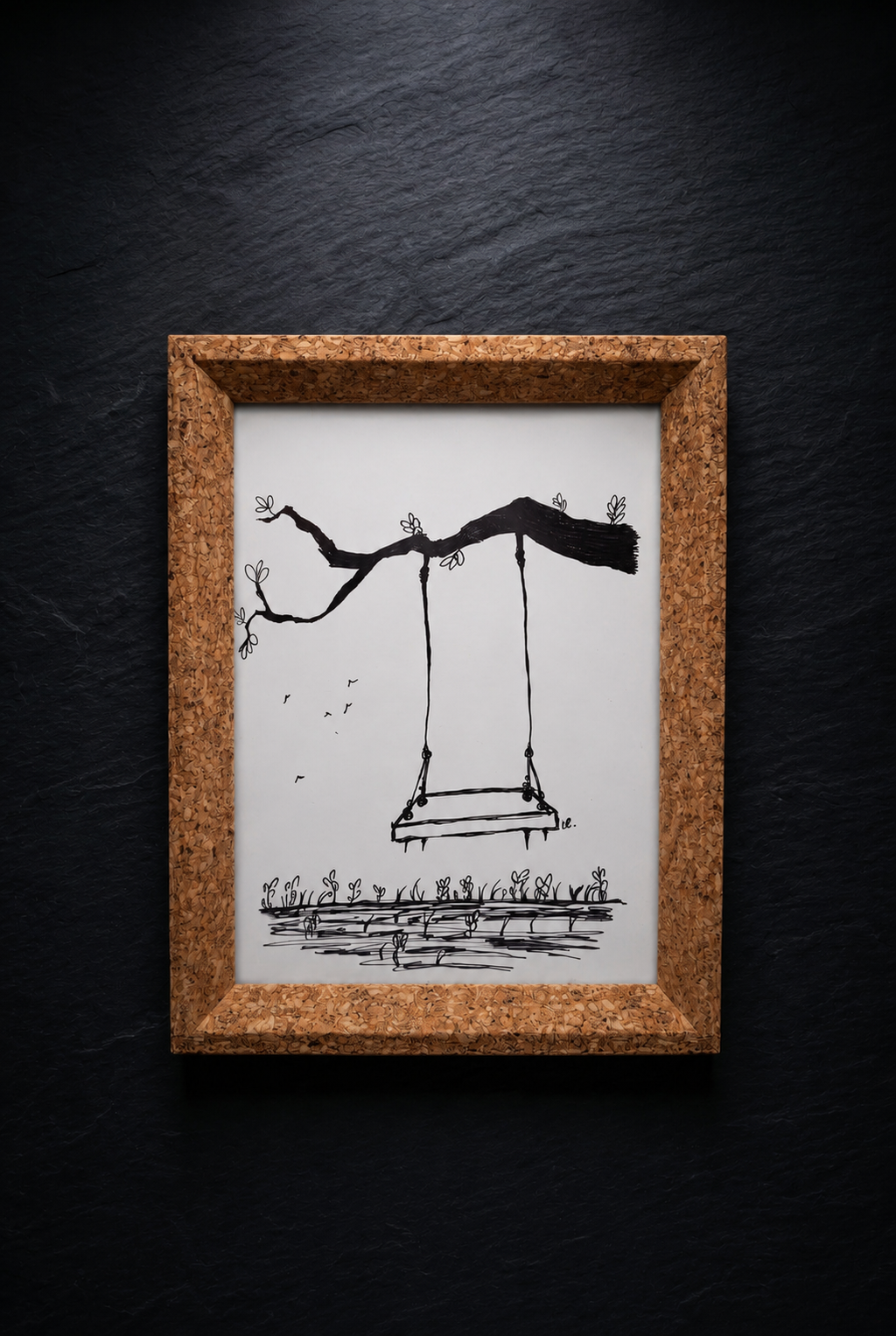 Seesaw | Handmade Framed Poster – Original Artwork Wall Decor