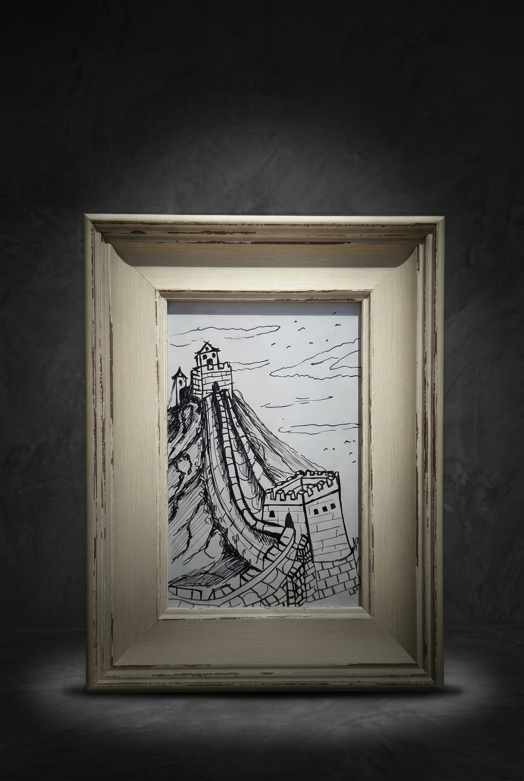 Shanghai China | Handmade Framed Poster – Original Artwork Wall Decor
