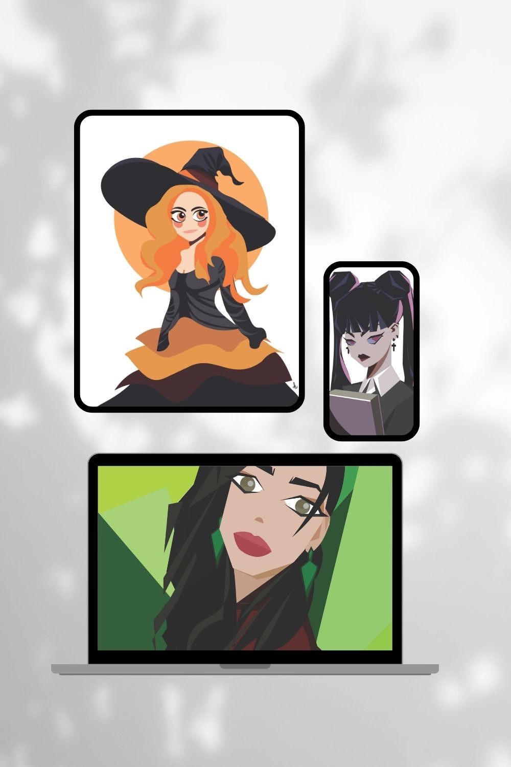 Girl Illustrations Digital Art Bundle – Character Art Prints