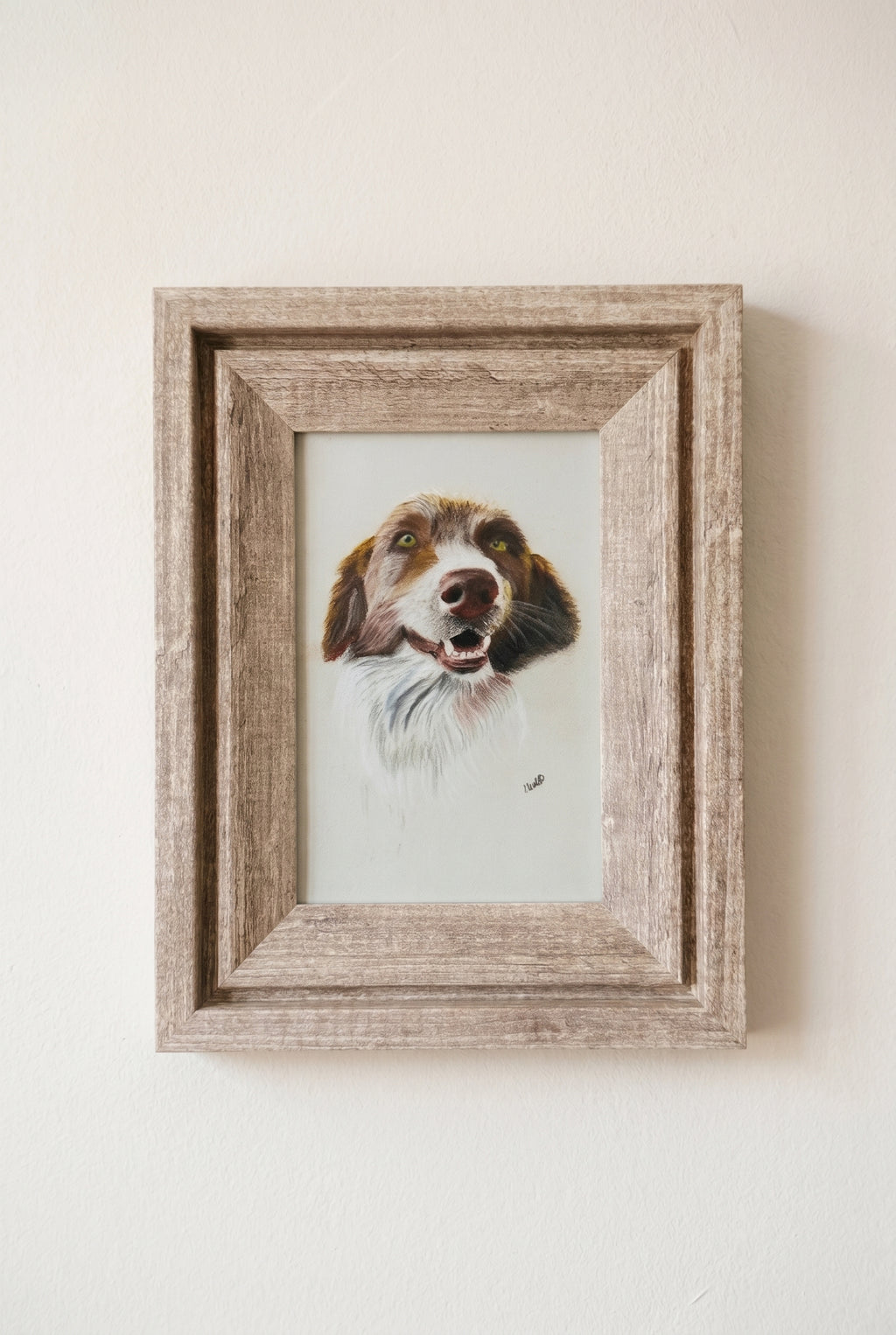 Dog | Handmade Framed Poster – Original Artwork Wall Decor