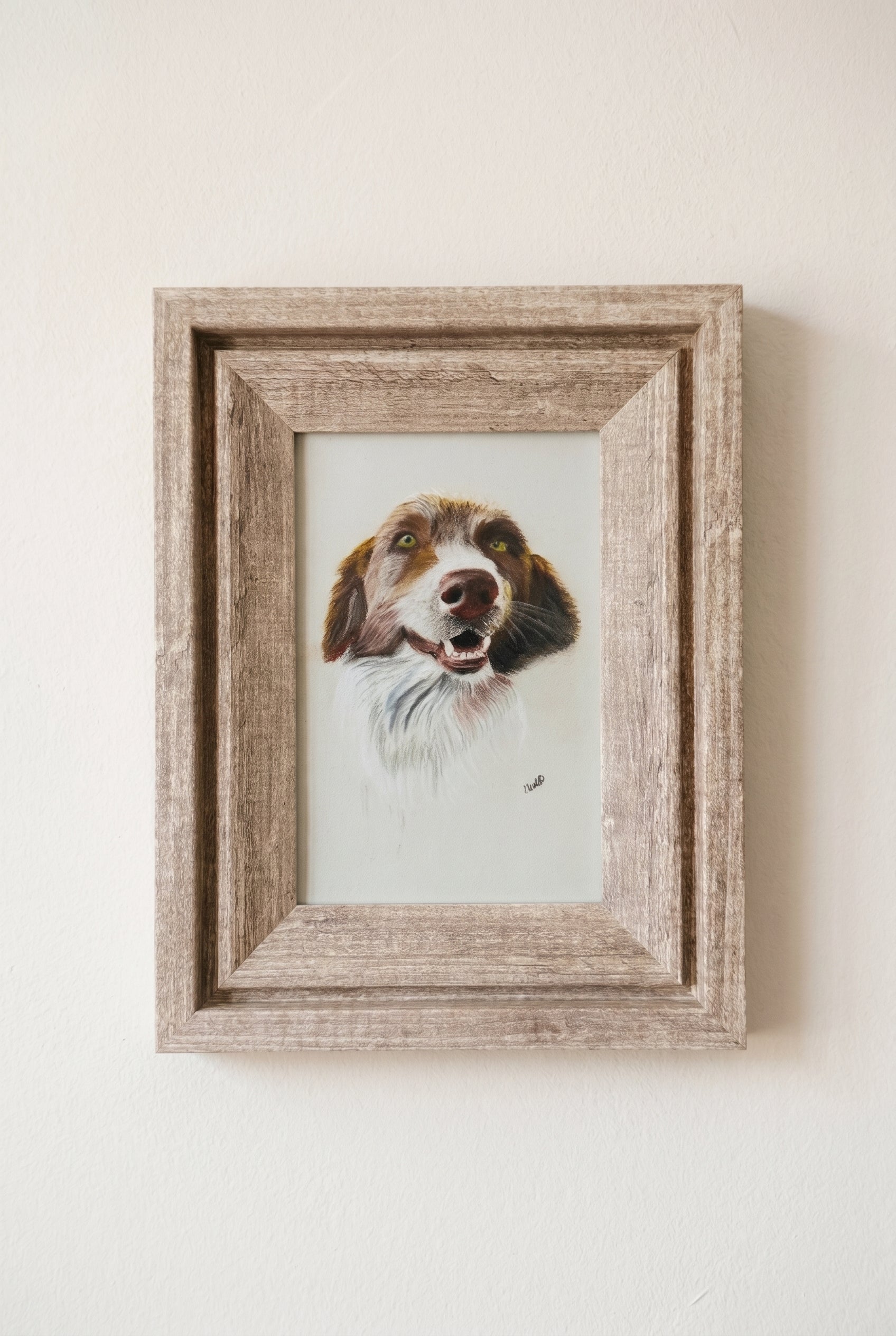 Dog | Handmade Framed Poster – Original Artwork Wall Decor