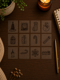 Christmas Handmade Sticker Pack – Original Illustrated Stickers