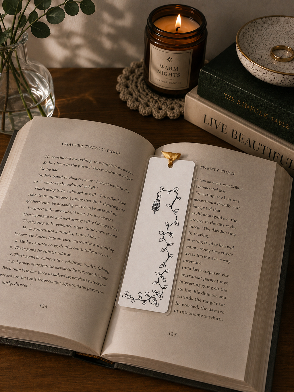 Lantern Handmade Illustrated Bookmark – Original Art Bookmark