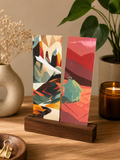 Colorful Mountains | Illustrated Bookmark – Printed Artwork Bookmark