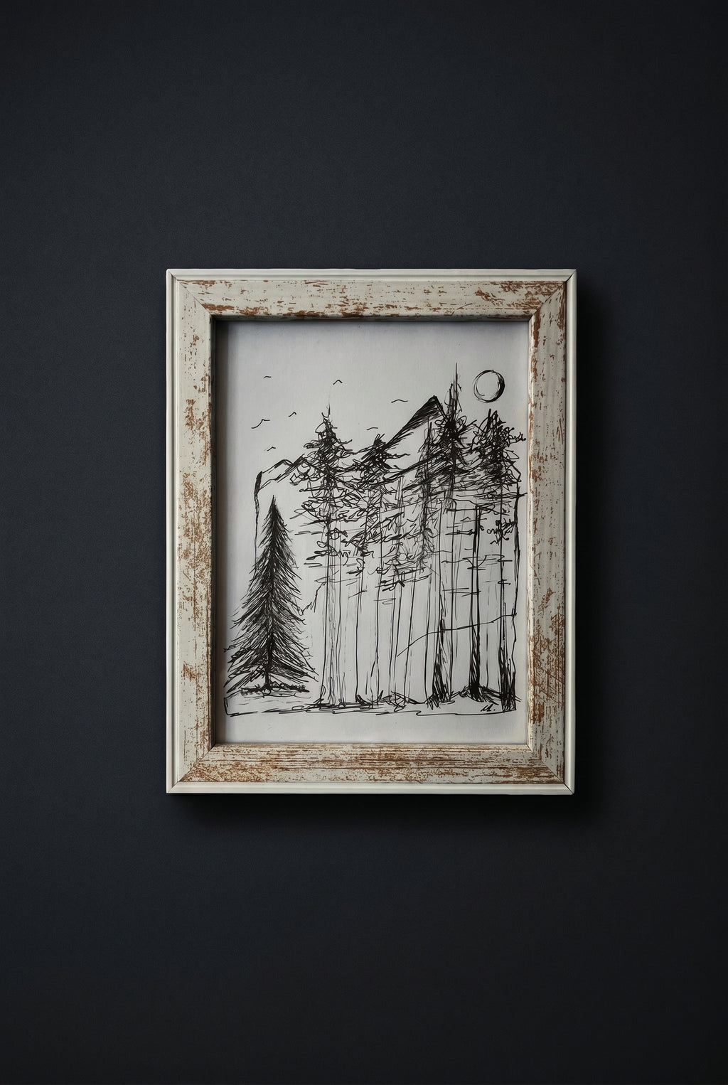 Forest Escape | Handmade Framed Poster – Original Artwork Wall Decor