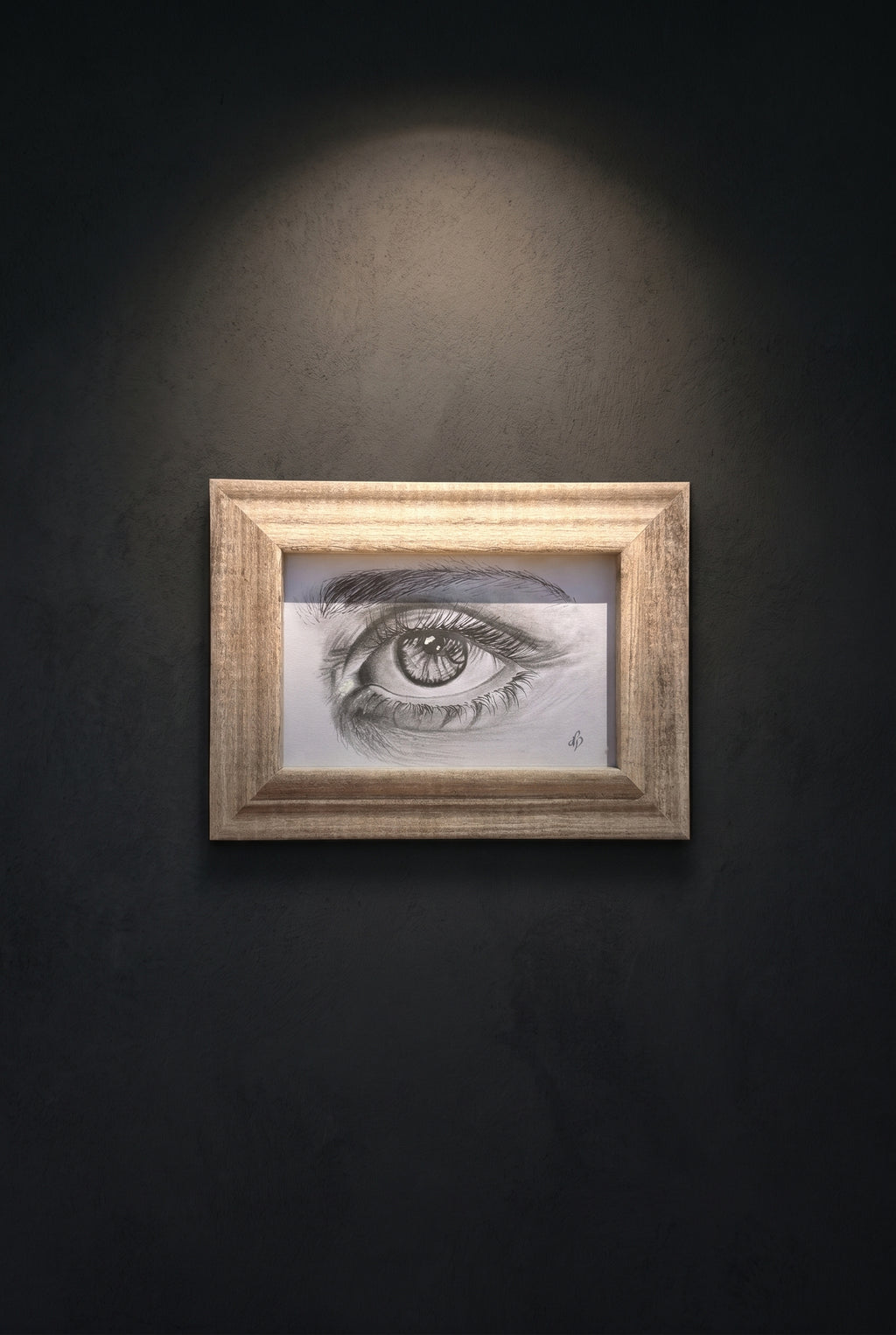 Eye Closeup 2.0 | Handmade Framed Poster – Original Artwork Wall Decor