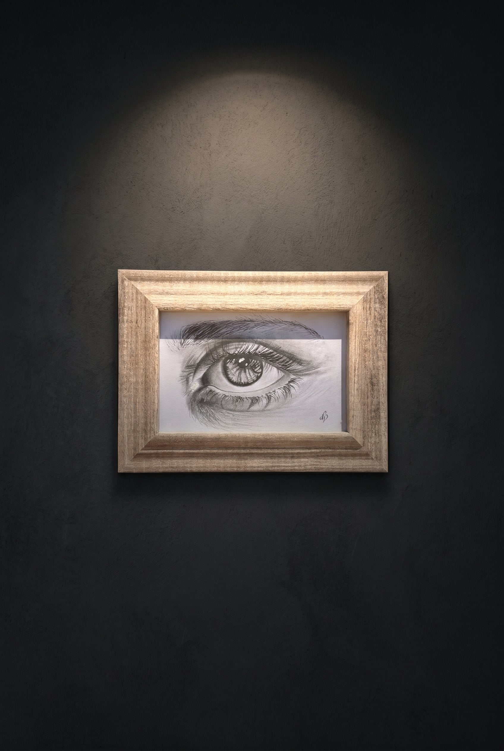Eye Closeup 2.0 | Handmade Framed Poster – Original Artwork Wall Decor