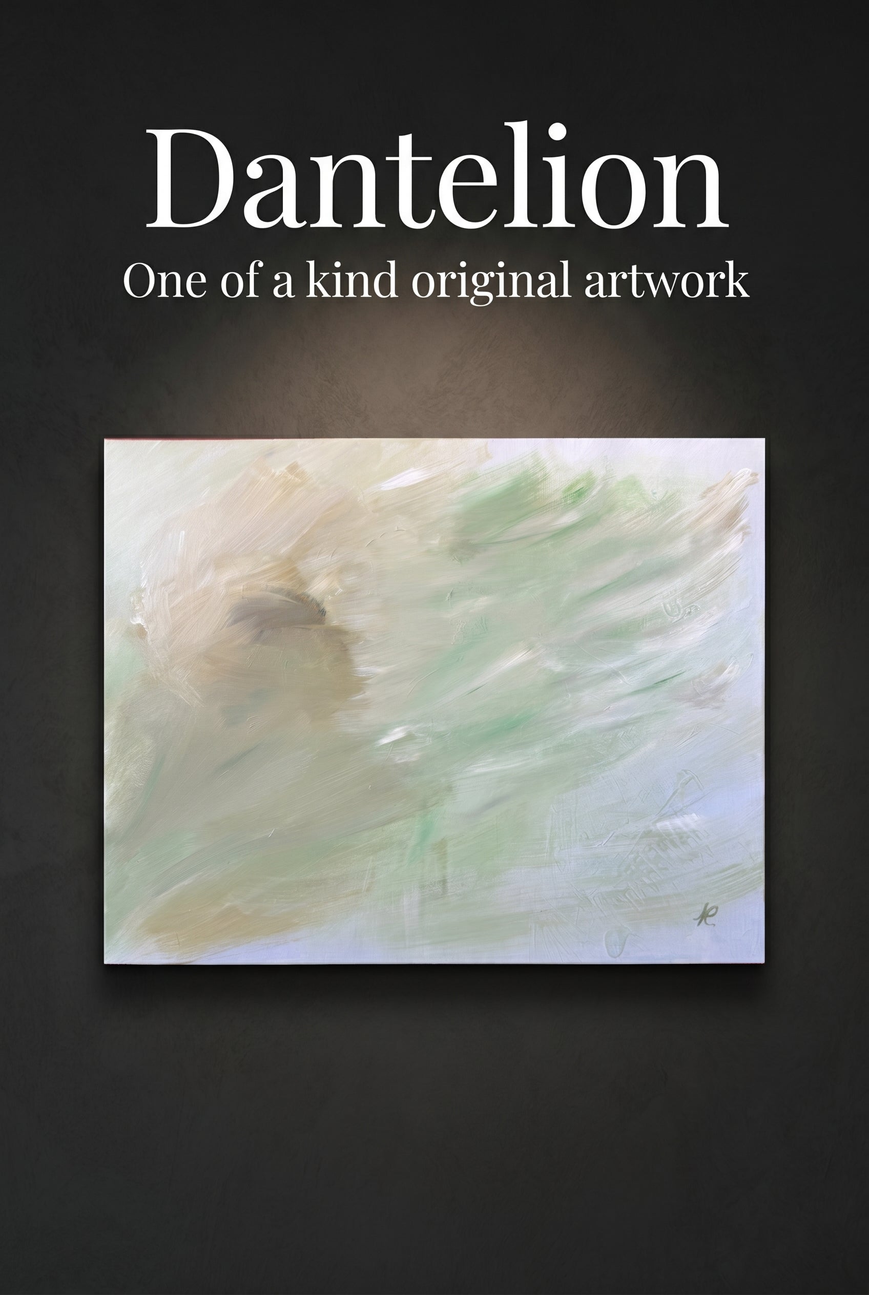 Dantelion | Original Contemporary Acrylic Painting – 80 x 100 cm Modern Abstract Artwork