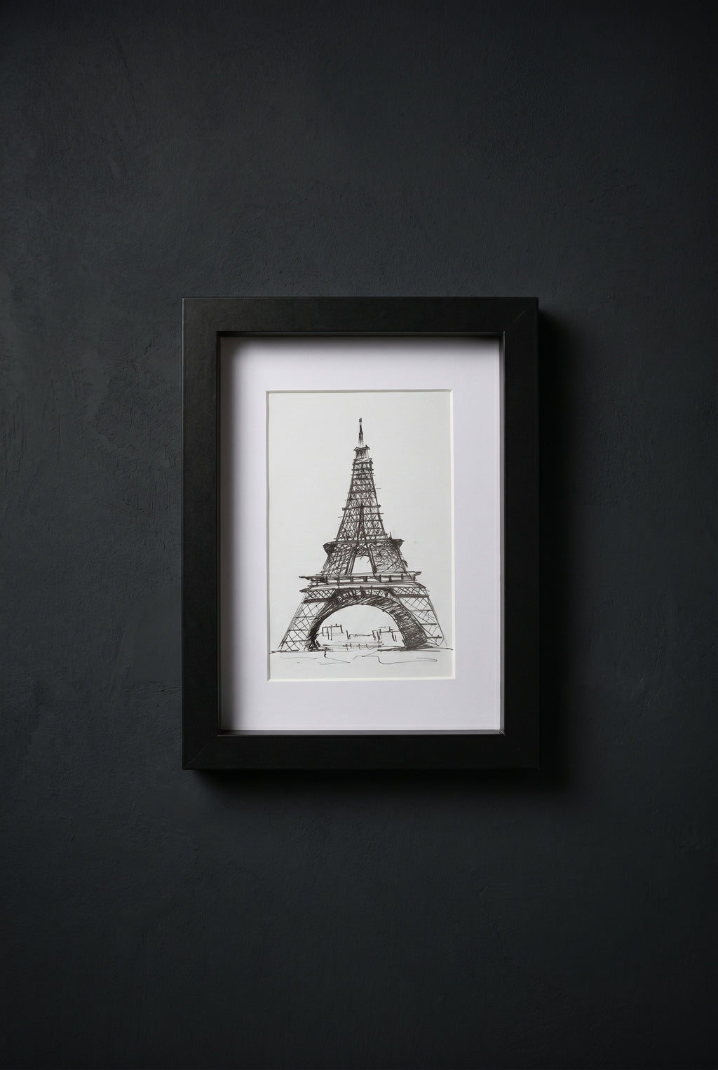 Eiffel Tower | Handmade Framed Poster – Original Artwork Wall Decor