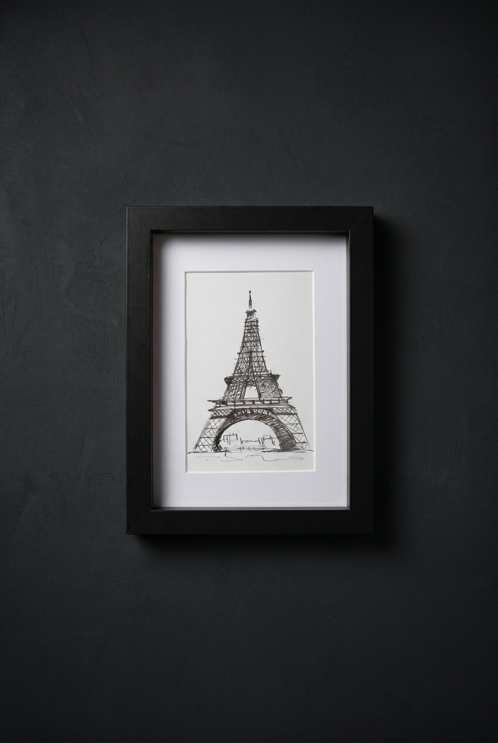 Eiffel Tower | Handmade Framed Poster – Original Artwork Wall Decor