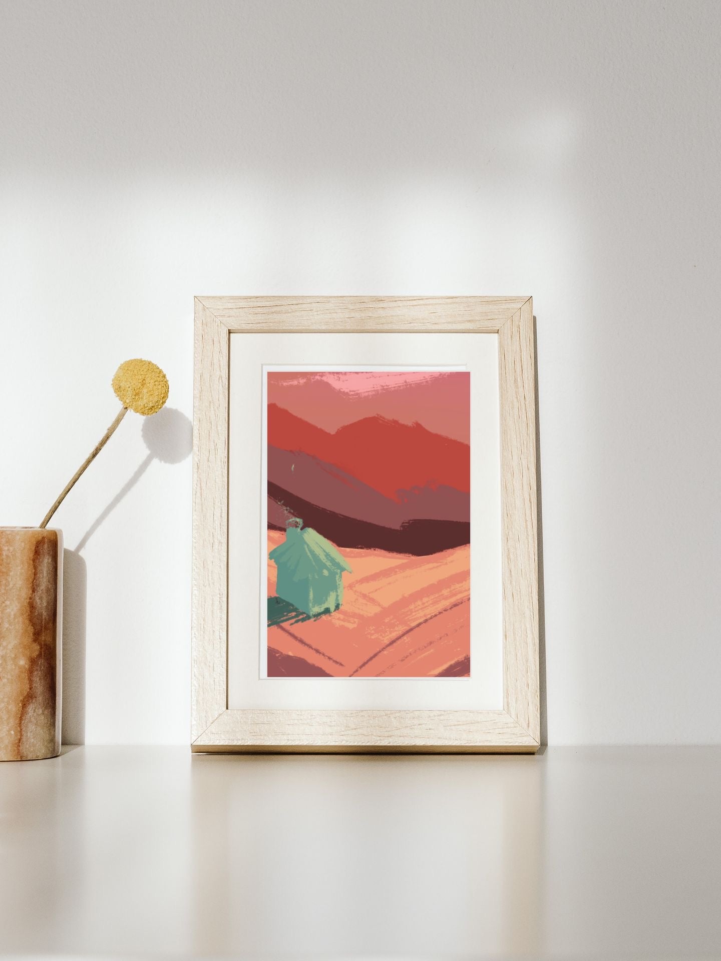 Colorful Nature Digital Art Bundle – Vibrant Nature Illustration Prints