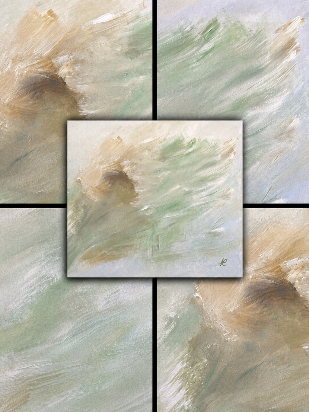 Dantelion | Original Contemporary Acrylic Painting – 80 x 100 cm Modern Abstract Artwork