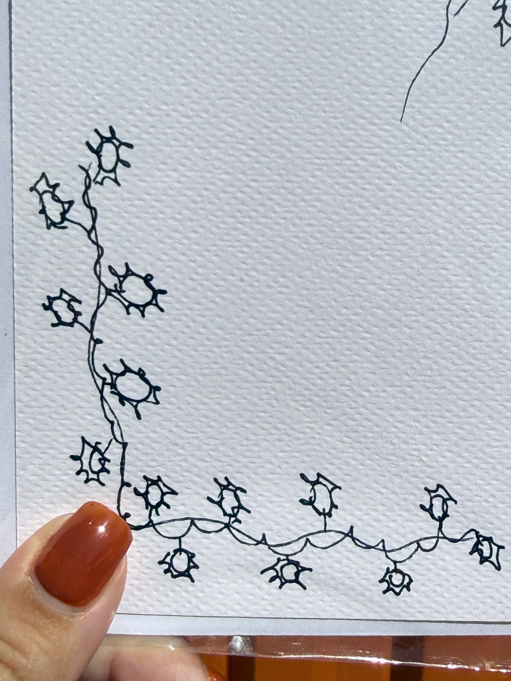 Christmas Lantern | Handmade Greeting Card – Original Illustrated Card
