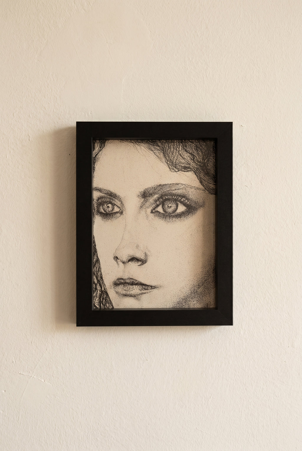 Girl Illustration | Handmade Framed Poster – Original Artwork Wall Decor